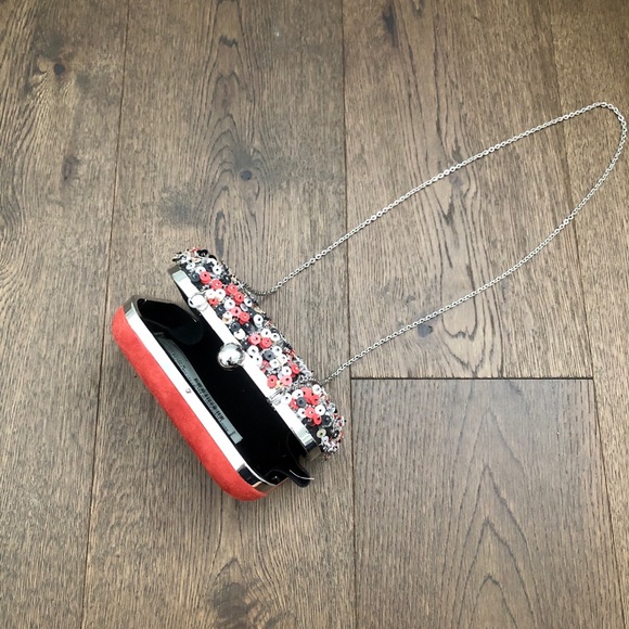 Zara Sequin Evening Clutch/Bag (with Chain) - Picture 3 of 3
